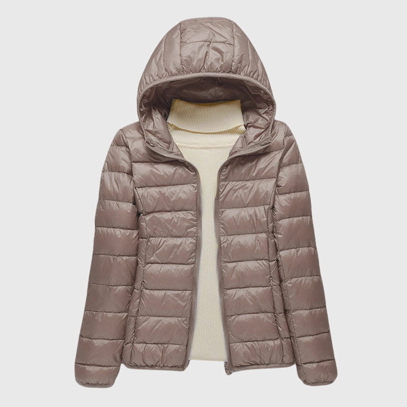 Doudoune Légère à Capuche pour Femme