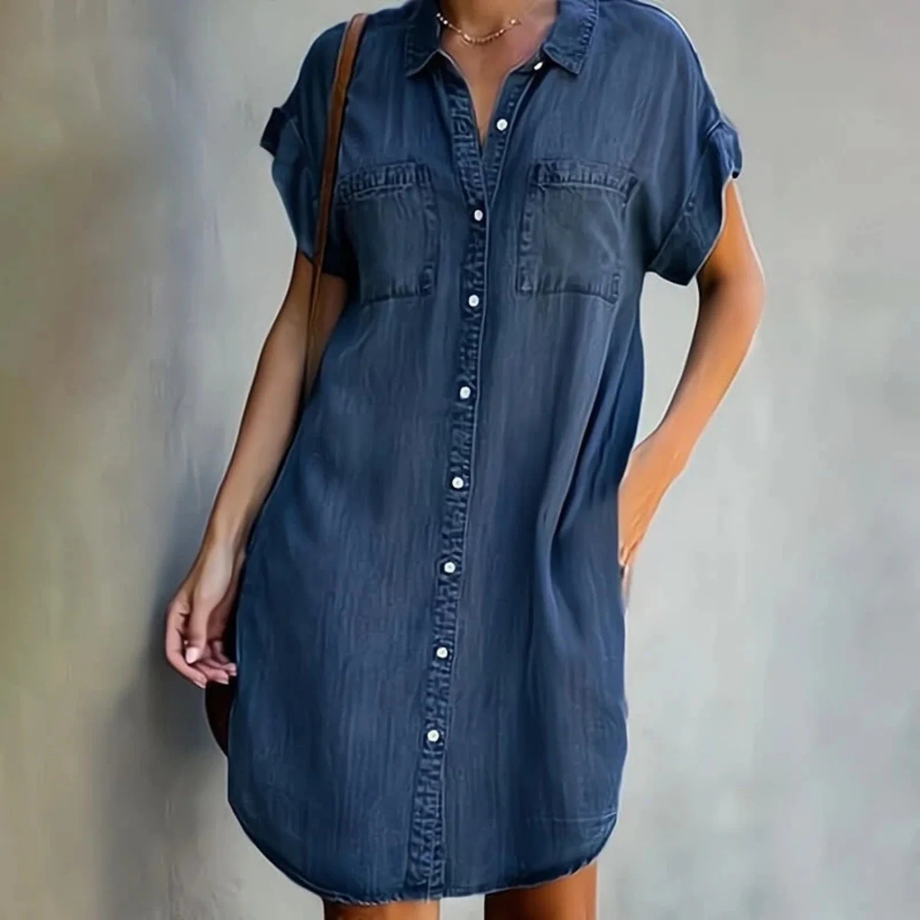 Robe mi-longue en coton pour Femmes