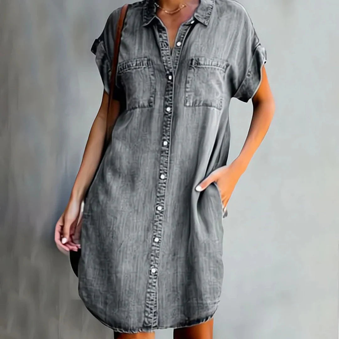 Robe mi-longue en coton pour Femmes
