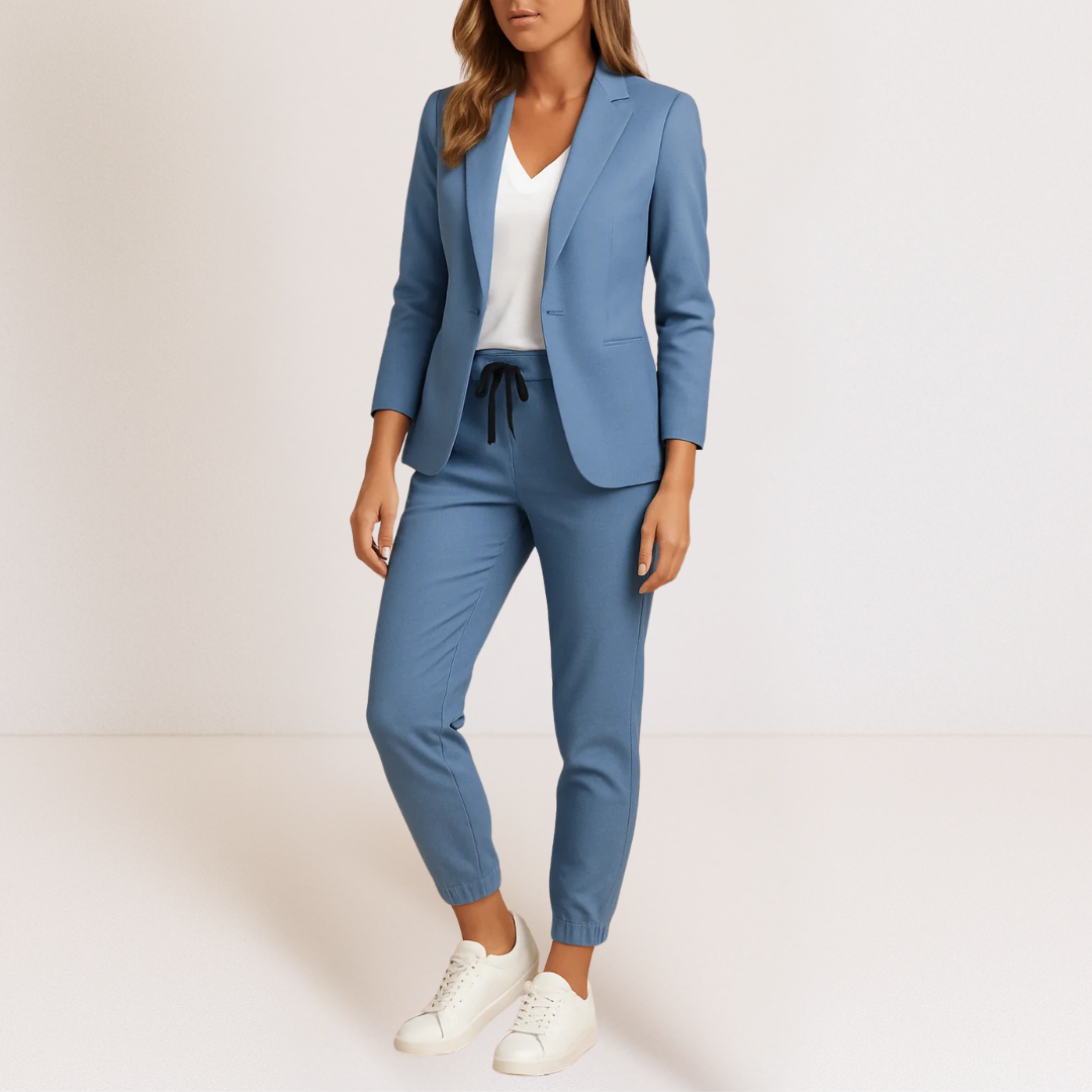 Ensemble deux pièces pour femme en doux mélange de coton