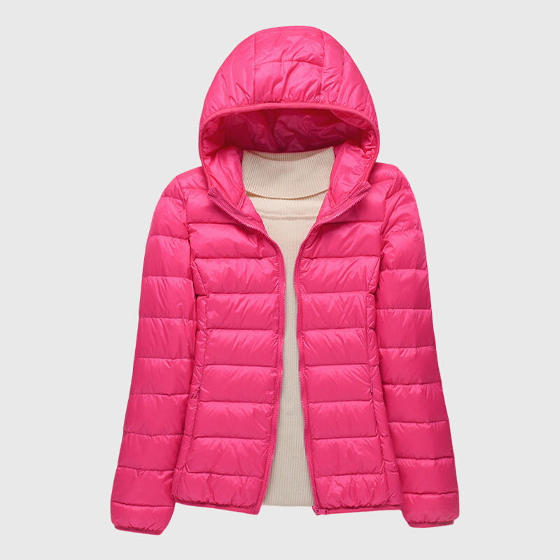 Doudoune Légère à Capuche pour Femme