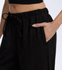 Pantalon large fluide en crêpe pour femmes