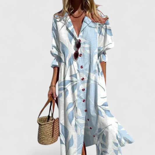 Robe A-line imprimée pour femmes