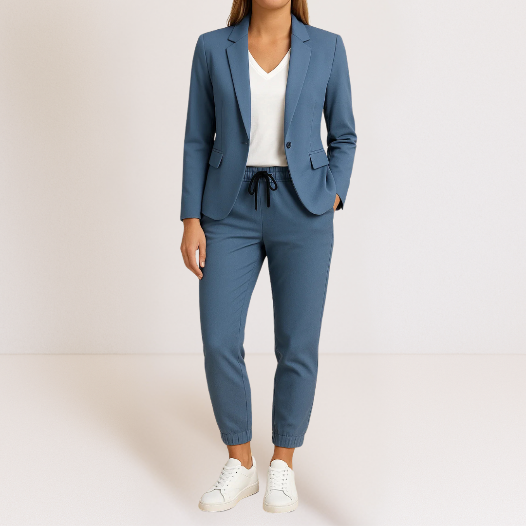Ensemble deux pièces pour femme en doux mélange de coton