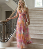 Robe Maxi Sans Manches à Imprimé pour Femme