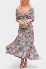 Robe Longue à Imprimé Floral pour Femme