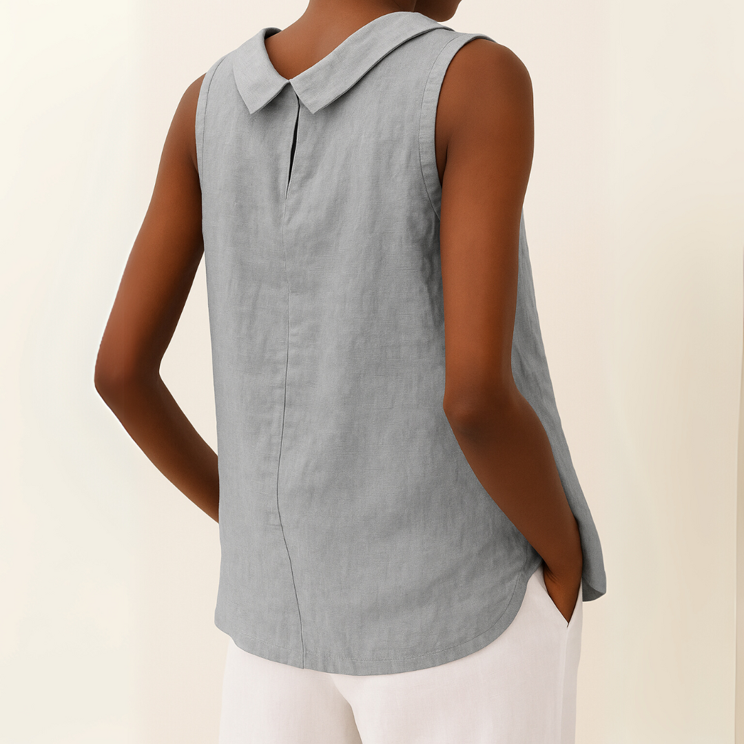 Top sans manches en coton pour femmes