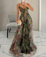 Robe longue à bretelles pour femmes