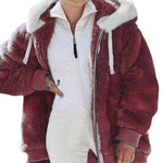 Veste Polaire Oversize à Capuche pour Femme