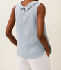 Top sans manches en coton pour femmes