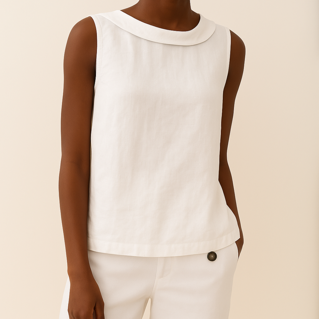 Top sans manches en coton pour femmes