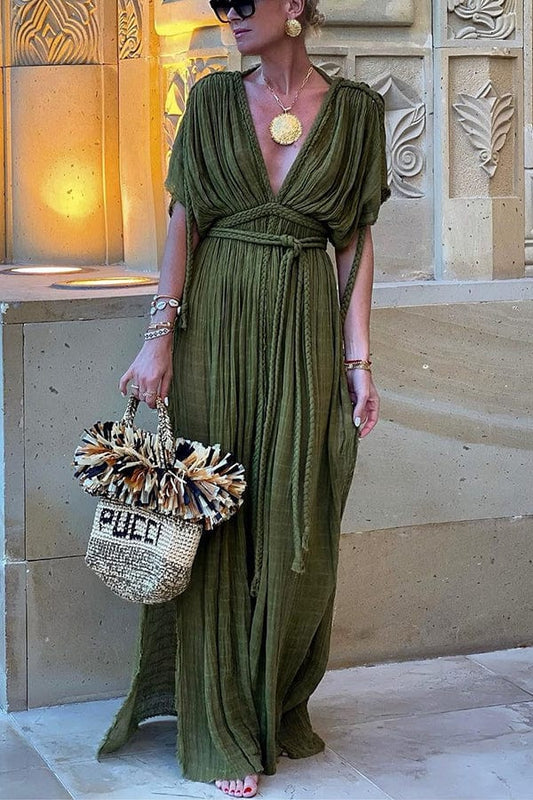 Robe Maxi en Lin pour Femmes