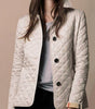 Veste Matelassée Courte Ajustée pour Femme