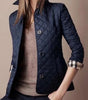 Veste Matelassée Courte Ajustée pour Femme