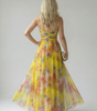 Robe Maxi Sans Manches à Imprimé pour Femme