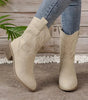 Bottes de Cheville Brodées Style Western pour Femmes