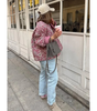 Veste Matelassée Oversize Fleurie pour Femme