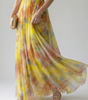 Robe Maxi Sans Manches à Imprimé pour Femme