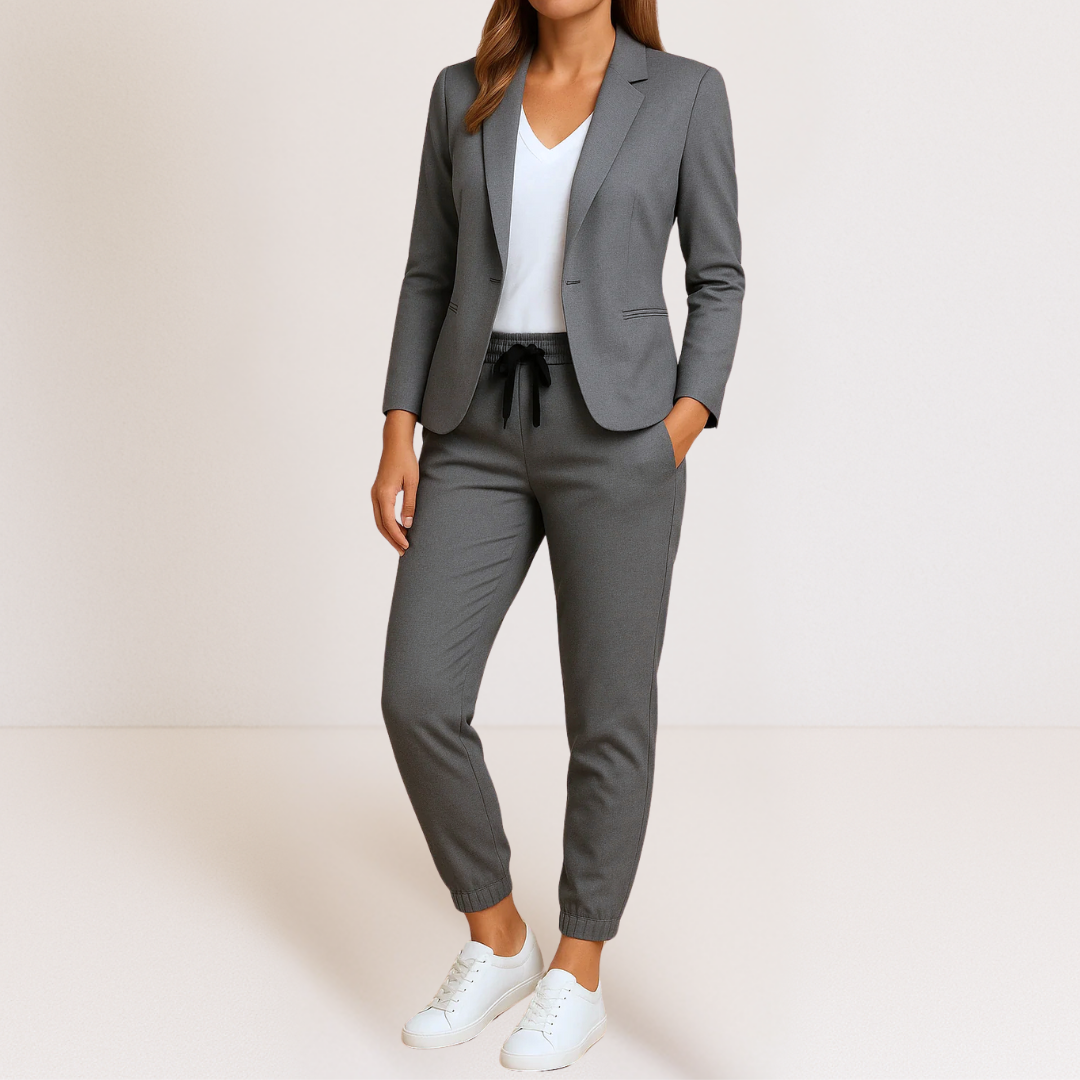 Ensemble deux pièces pour femme en doux mélange de coton