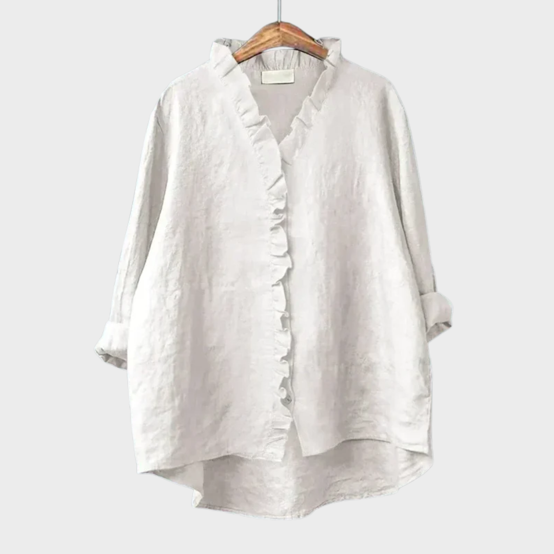 Blouse imprimée manches courtes pour femmes