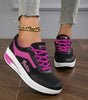 Chaussures Confort Compensées en Simili Cuir pour Femme