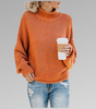 Pull Oversize en Maille à Col Montant pour Femme