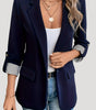 Blazer Marine Tailoré Classique pour Femmes