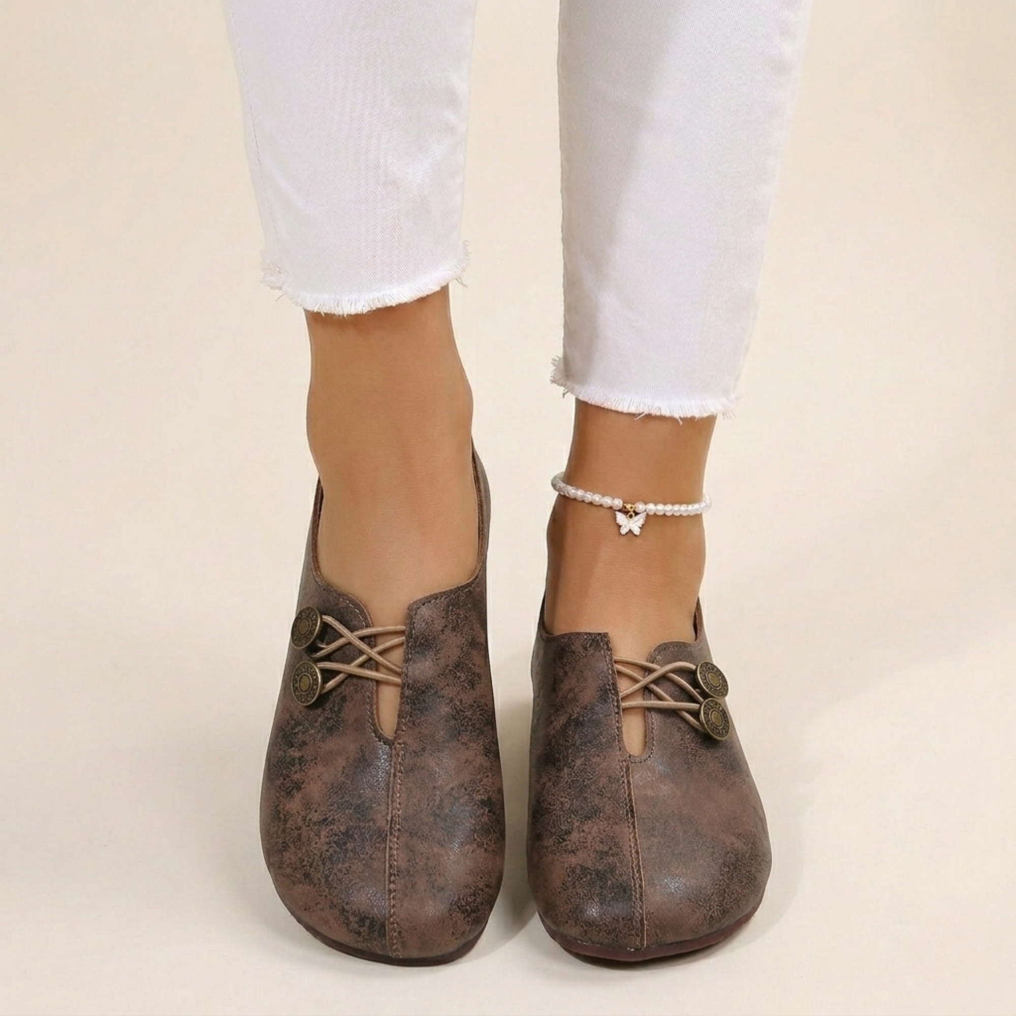 Chaussures Plates en Cuir Souple pour Femme | Idéales pour le Quotidien