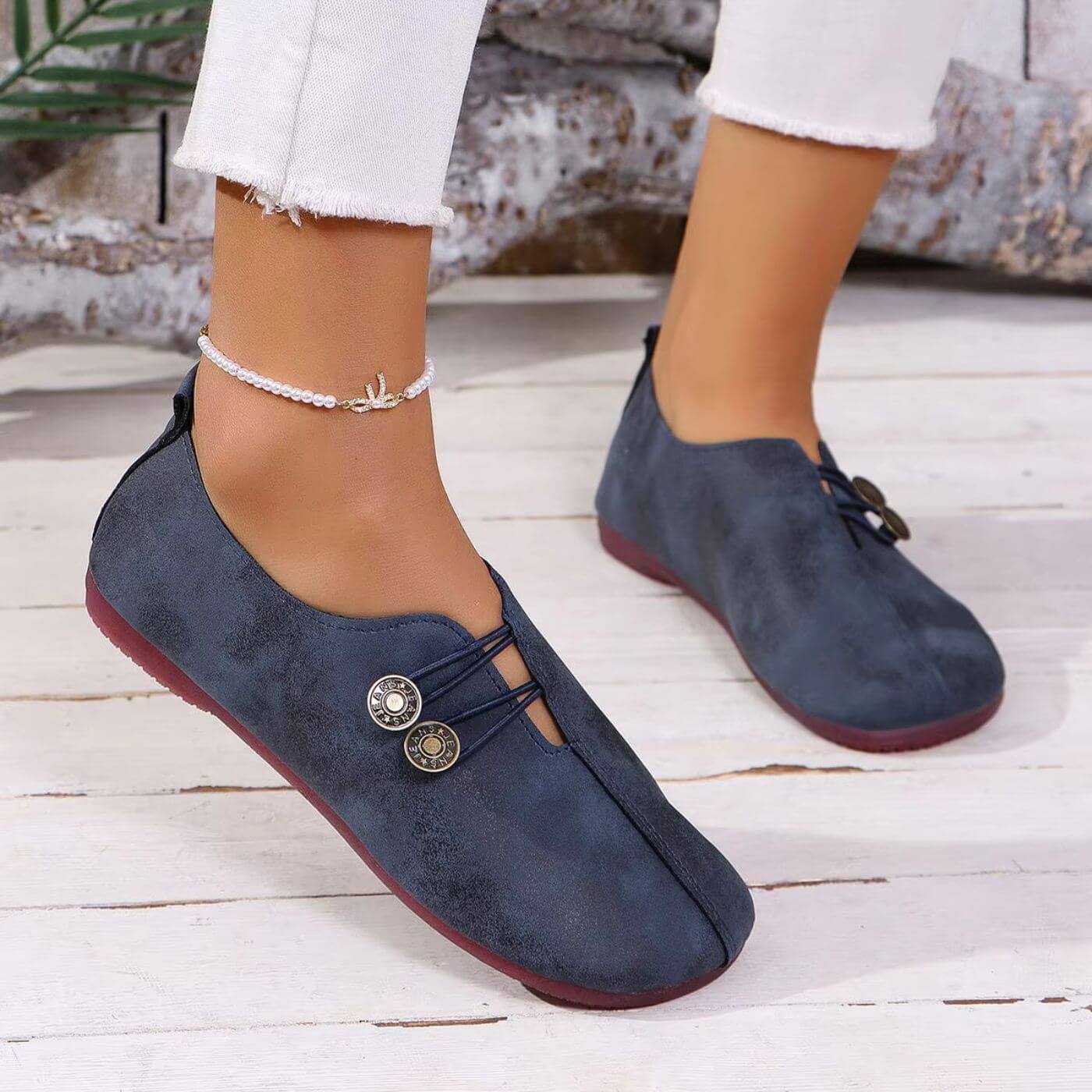 Chaussures Plates en Cuir Souple pour Femme | Idéales pour le Quotidien