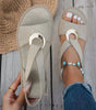Sandales Ouvertes avec Boucle Métallique pour Femme | Idéale pour l'Été