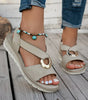 Sandales Ouvertes avec Boucle Métallique pour Femme | Idéale pour l'Été