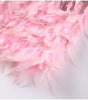 Robe Mini à Détails en Plumes pour Femmes
