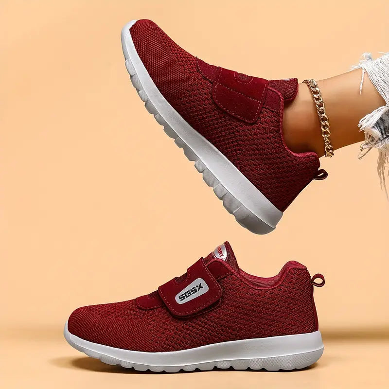 Basket Confortable à Scratchs en Maille Respirante pour Femme