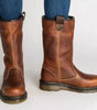 Bottine Mi-Mollet en Simili Cuir pour Femme