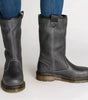 Bottine Mi-Mollet en Simili Cuir pour Femme
