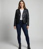 Veste Motard Perfecto Asymétrique en Simili Cuir pour Femme