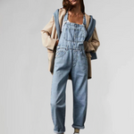 Salopette en Jean Croisée pour Femmes