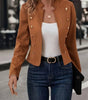 Veste Blazer Élégante à Double Boutonnage pour Femmes