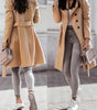 Manteau long femme avec ceinture