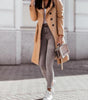 Manteau long femme avec ceinture