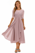 Robe Midi Évasée en Dentelle pour Femme | Idéale pour le Quotidien