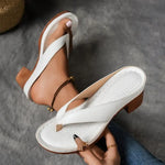 Sandales à Talons Médians pour Femmes