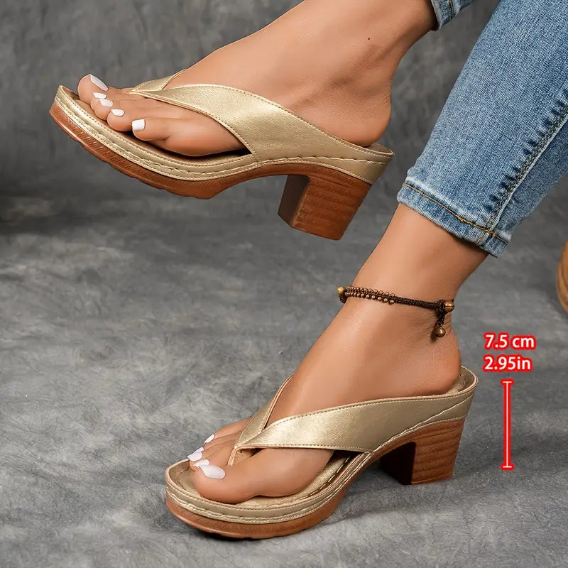 Sandales à Talons Médians pour Femmes