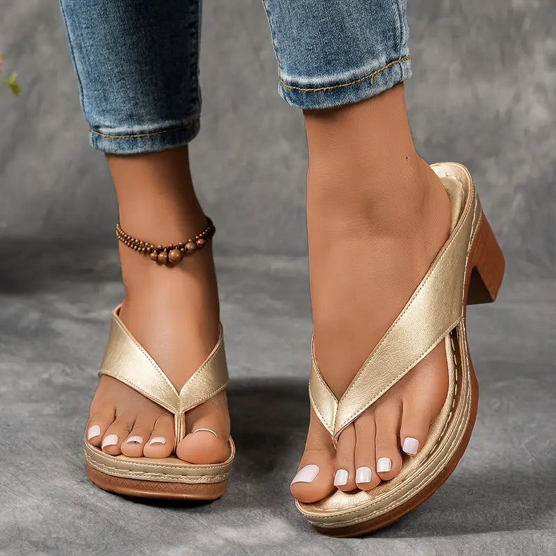 Sandales à Talons Médians pour Femmes