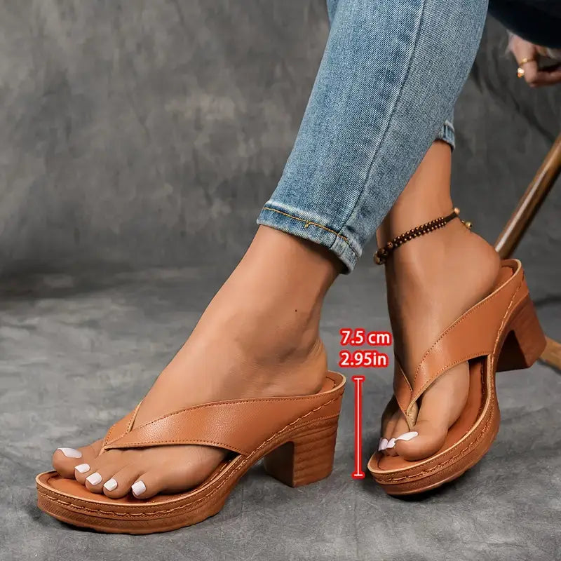 Sandales à Talons Médians pour Femmes