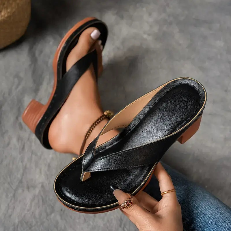 Sandales à Talons Médians pour Femmes