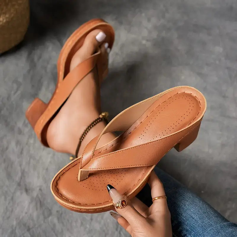 Sandales à Talons Médians pour Femmes
