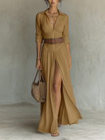 Robe Longue plissée pour Femmes