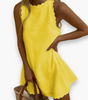 Robe Mini en Coton et Lin pour Femmes