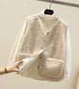 Gilet Sans Manches en Sherpa Effet Mouton pour Femme